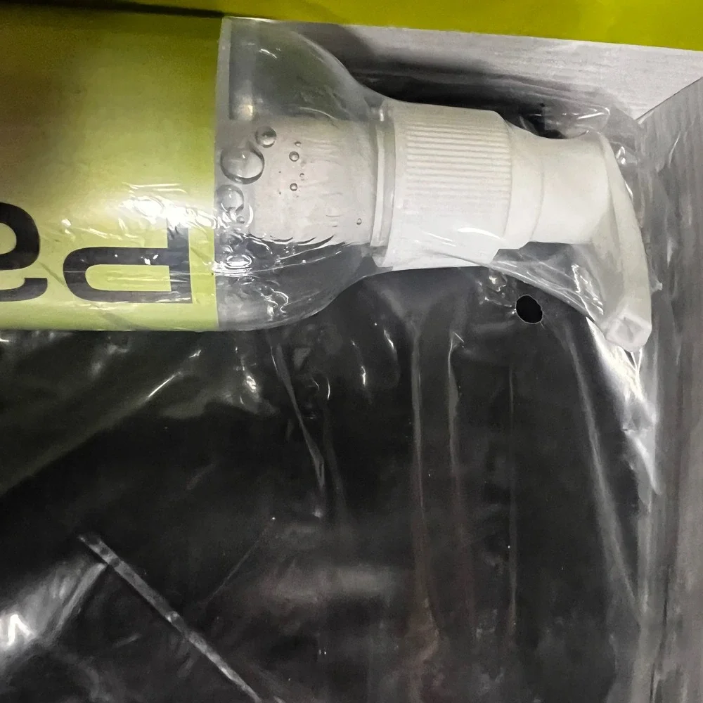 Passion Nuru Inflatable Massage Sheet Kit Black Vinyl with 8oz Nuru Gel New